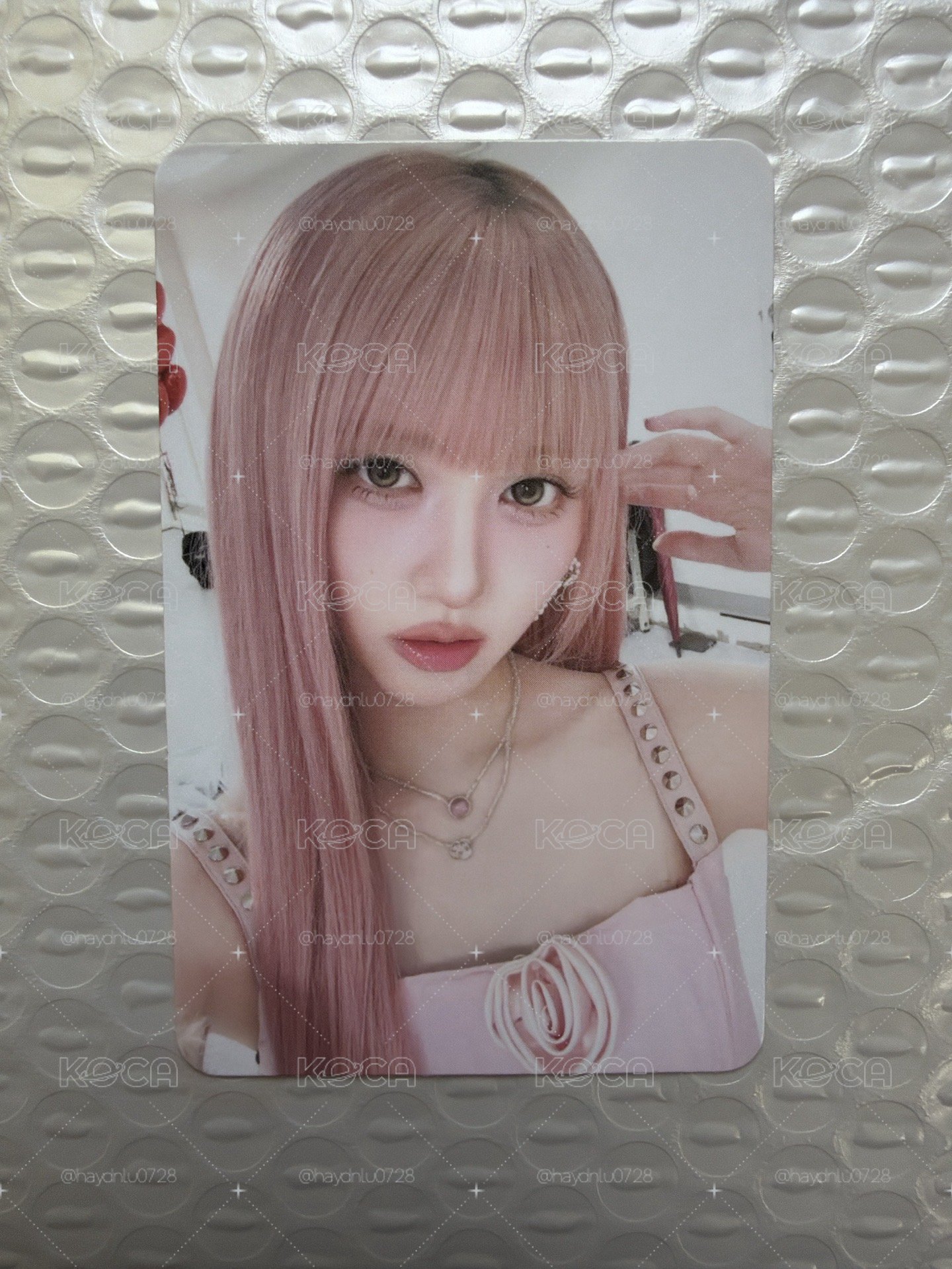 現貨當日出貨/IVE SECRET wm 7.0 簽售卡 AAA超美粉髮秋