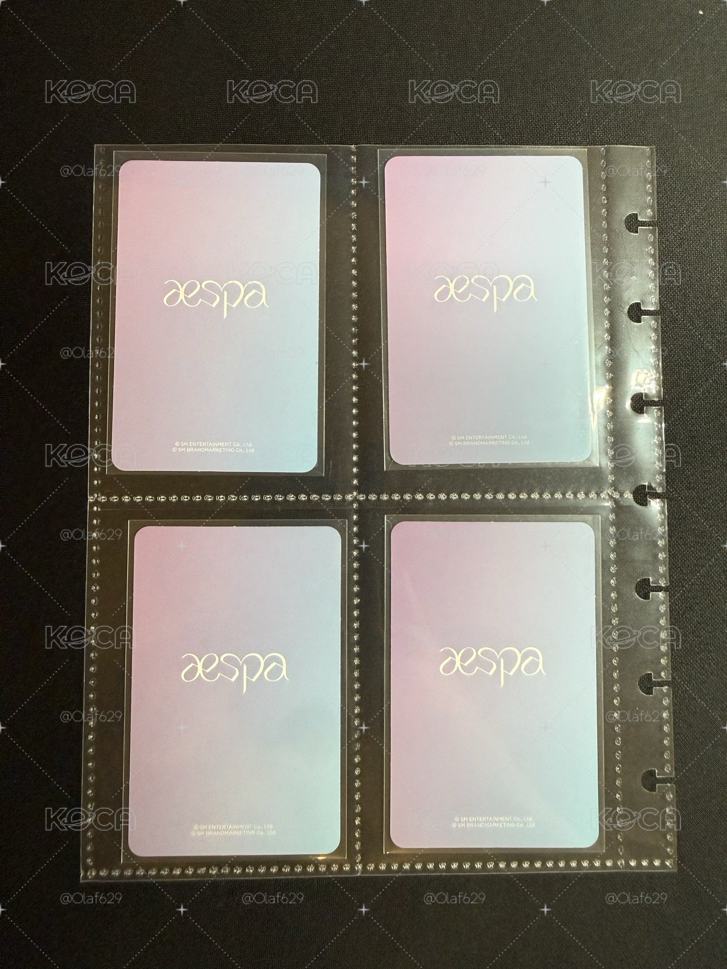 aespa 一代手燈卡 