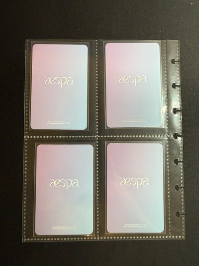 aespa 一代手燈卡 