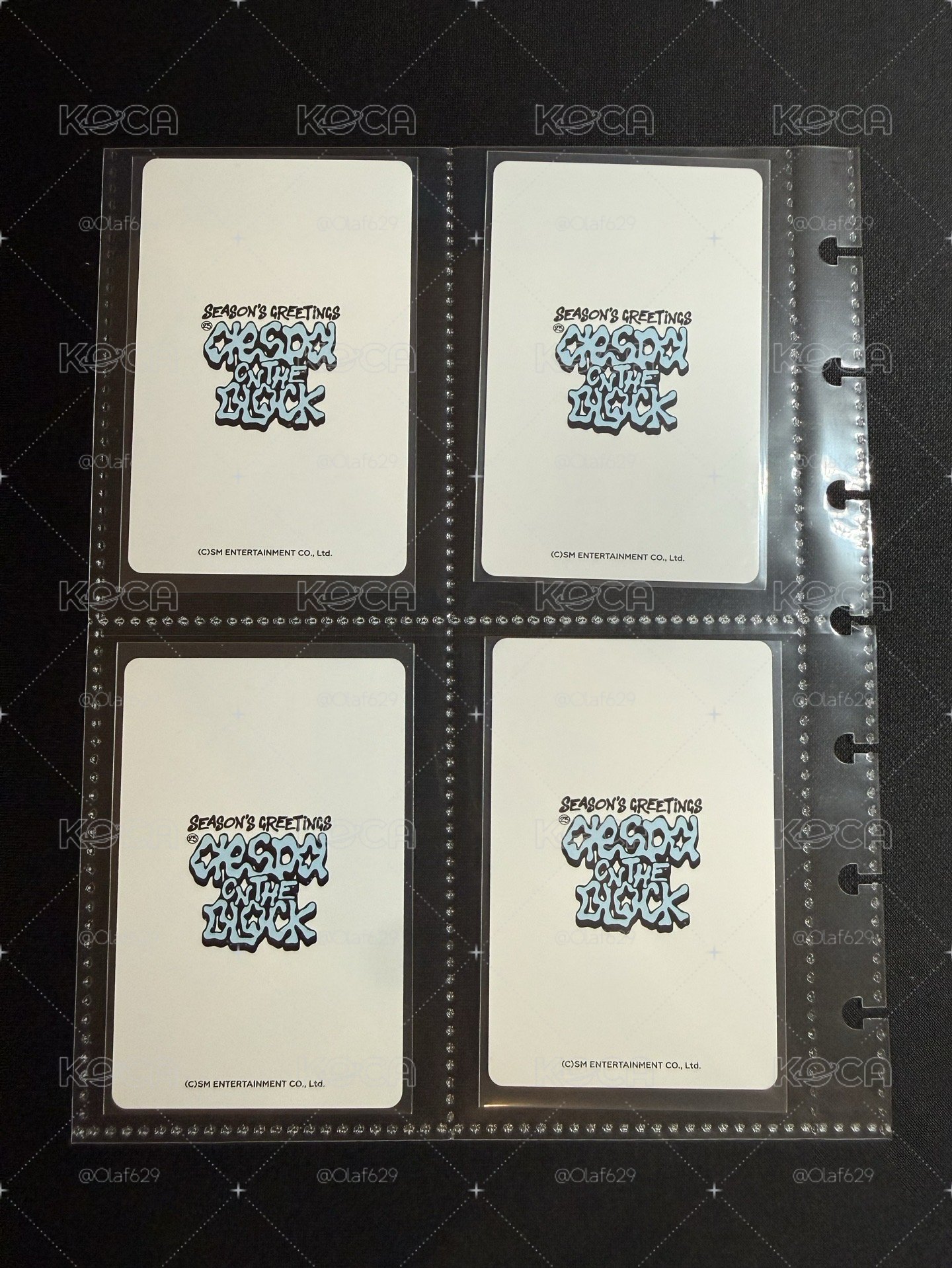 aespa 25年曆 sm 特典卡