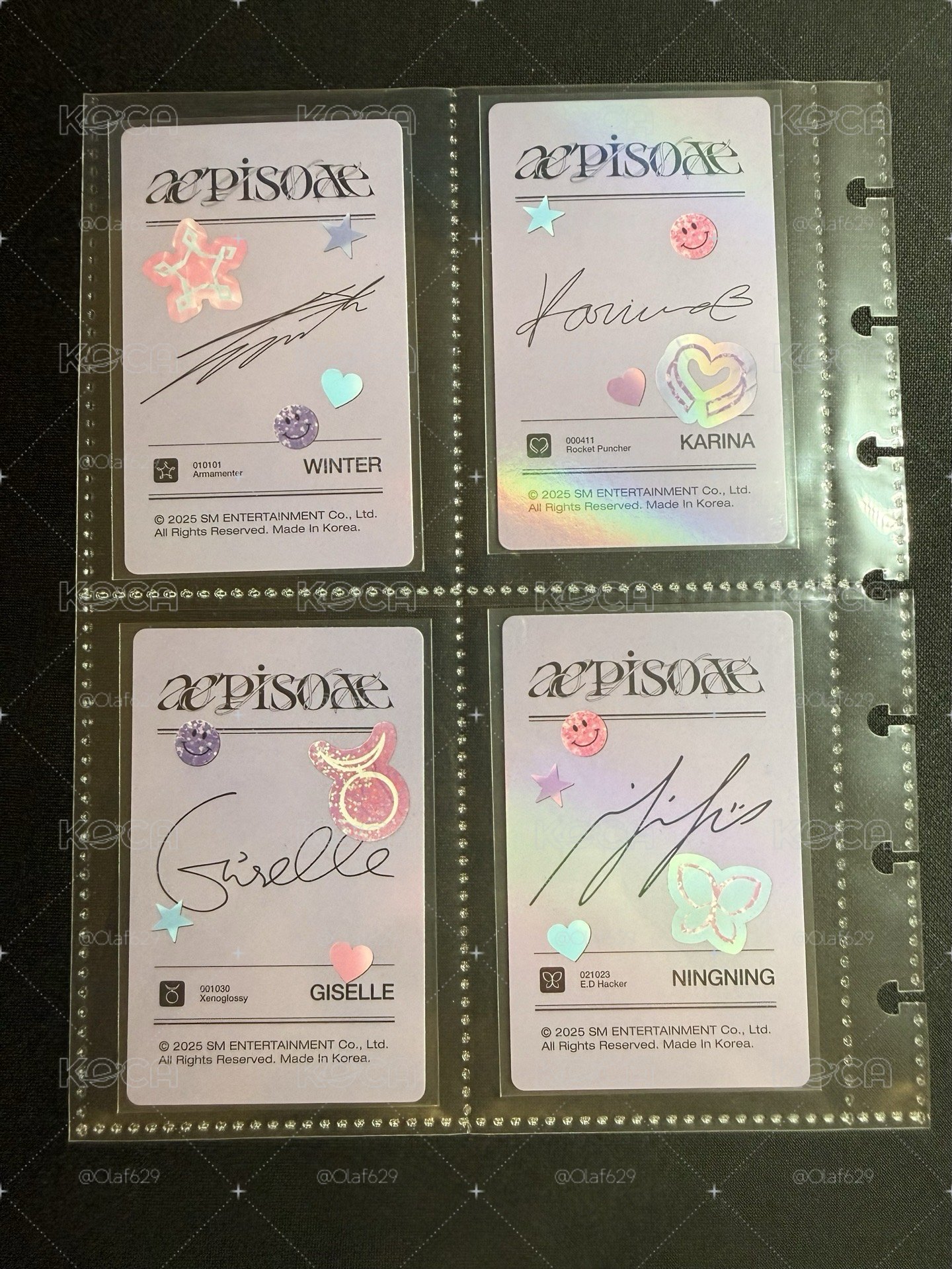 aespa DVD回憶錄 小卡