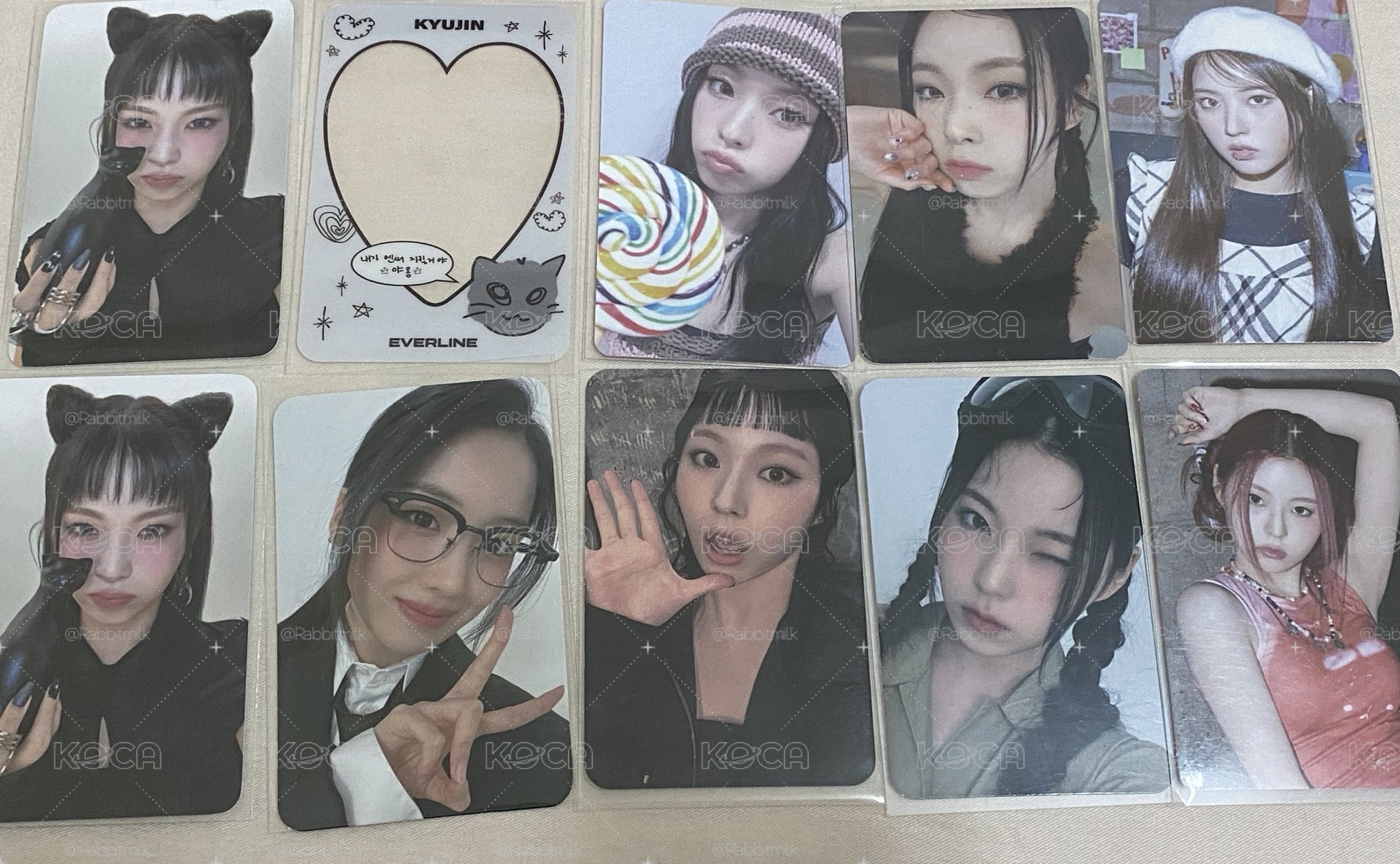 NMIXX  KYUJIN JIWOO 簽售特典卡