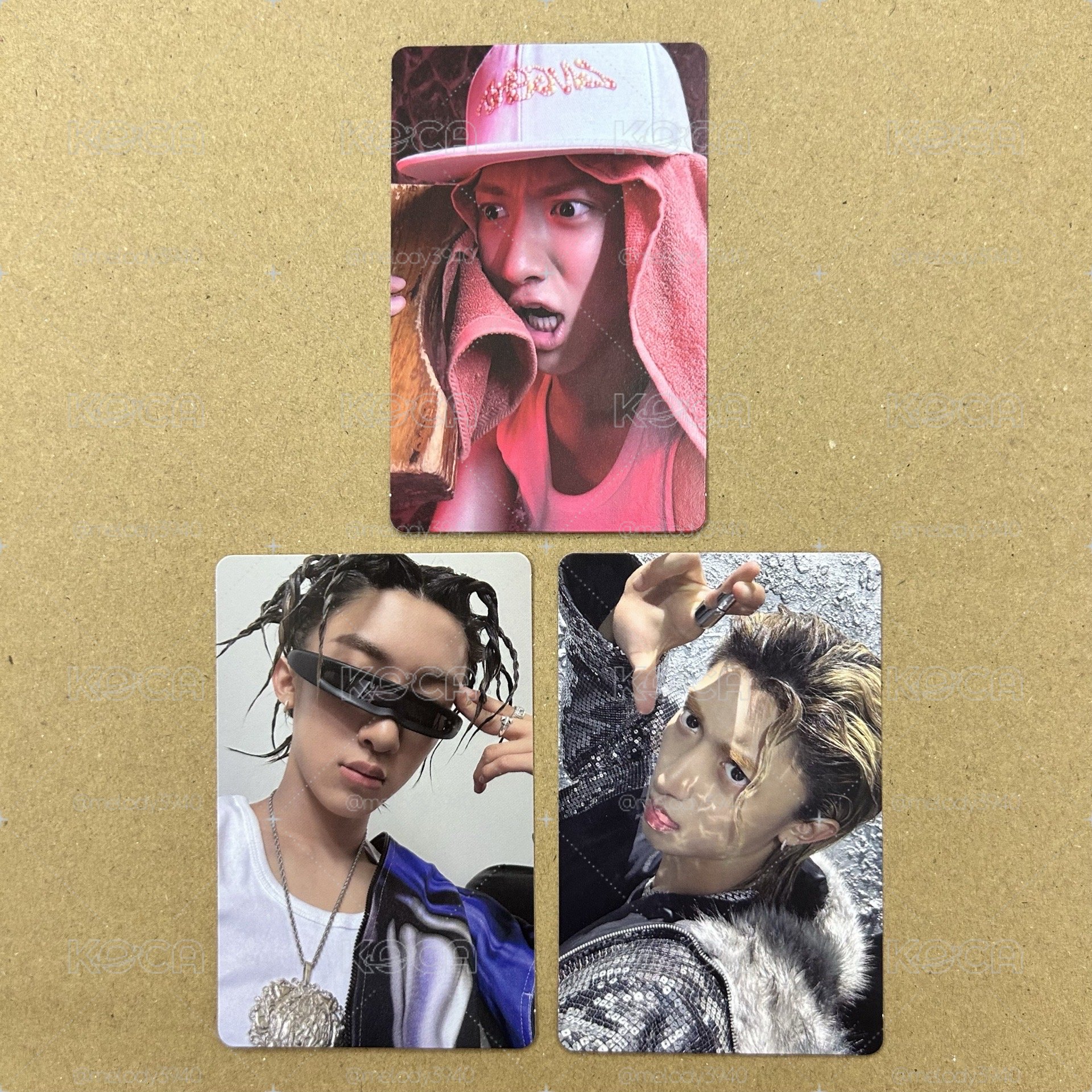 宇津專卡3張一套 LNGSHOT 專輯卡