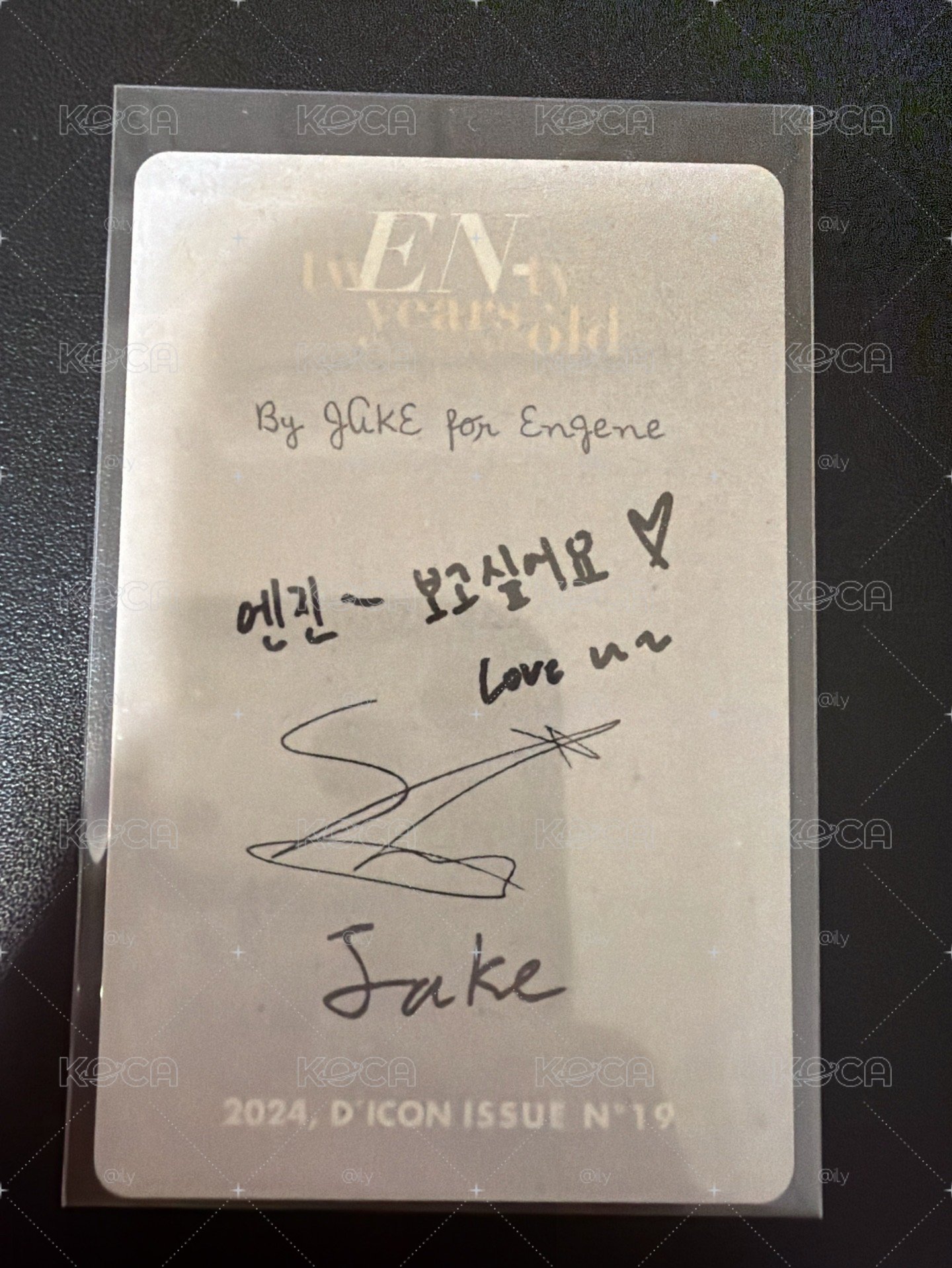 ENHYPEN JAKE 24年D社 雜誌卡 