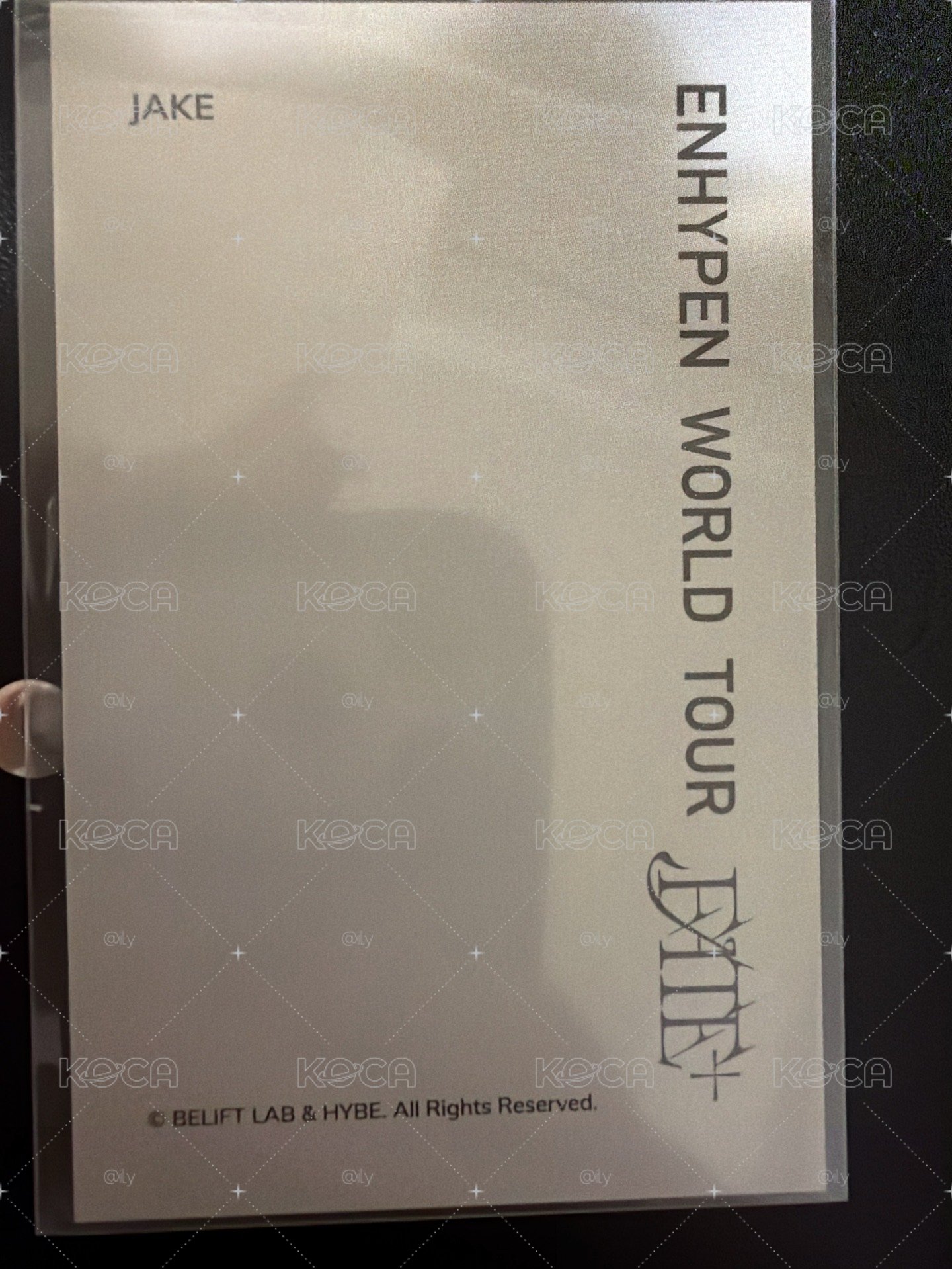 ENHYPEN JAKE FATE+ 周邊卡 美巡衛衣卡