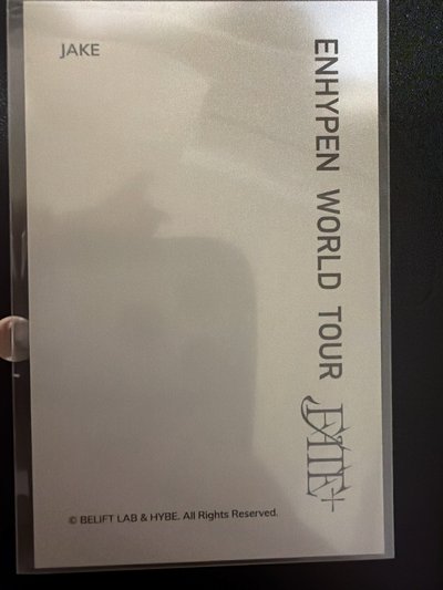 ENHYPEN JAKE FATE+ 周邊卡 美巡衛衣卡
