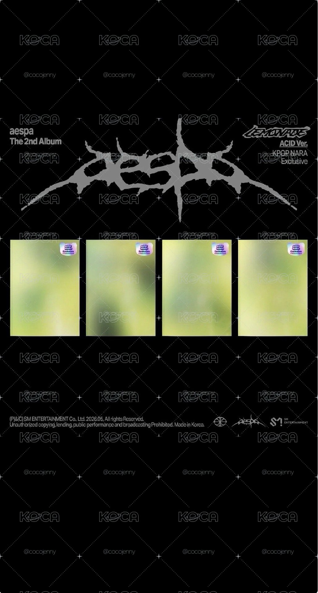 5/20結單aespa正規二（LEMONADE)(ACID)