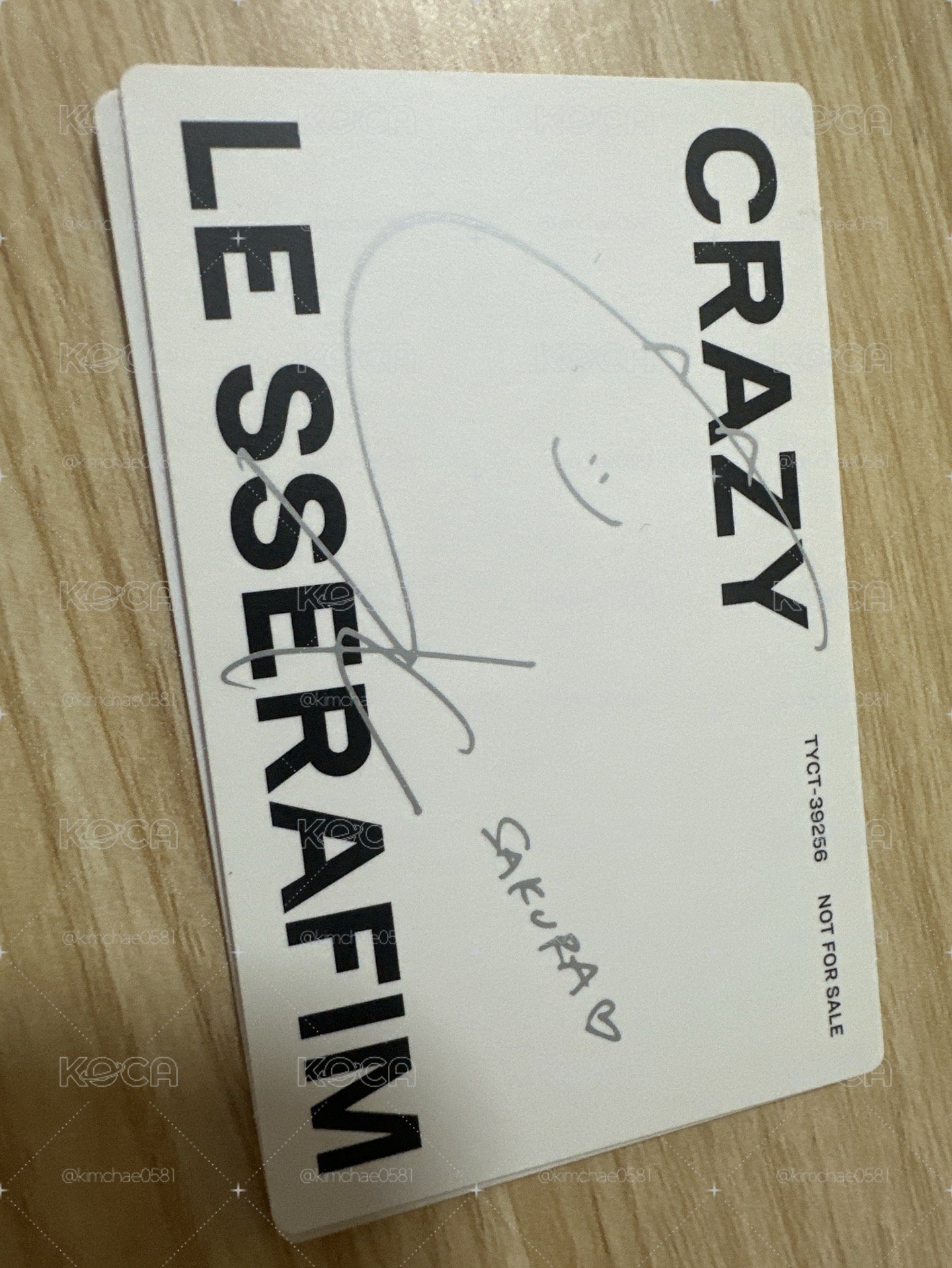 Crazy專輯 櫻花印簽卡