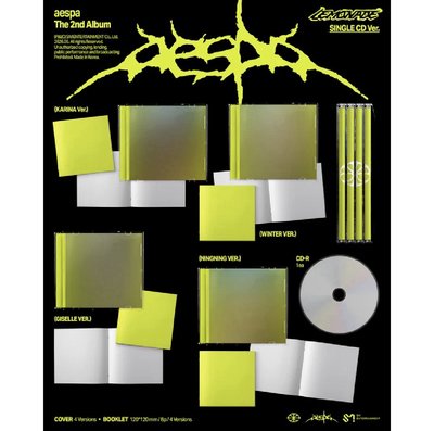 5/20結單（美國官網）aespa正規二（LEMONADE)(單曲CD)