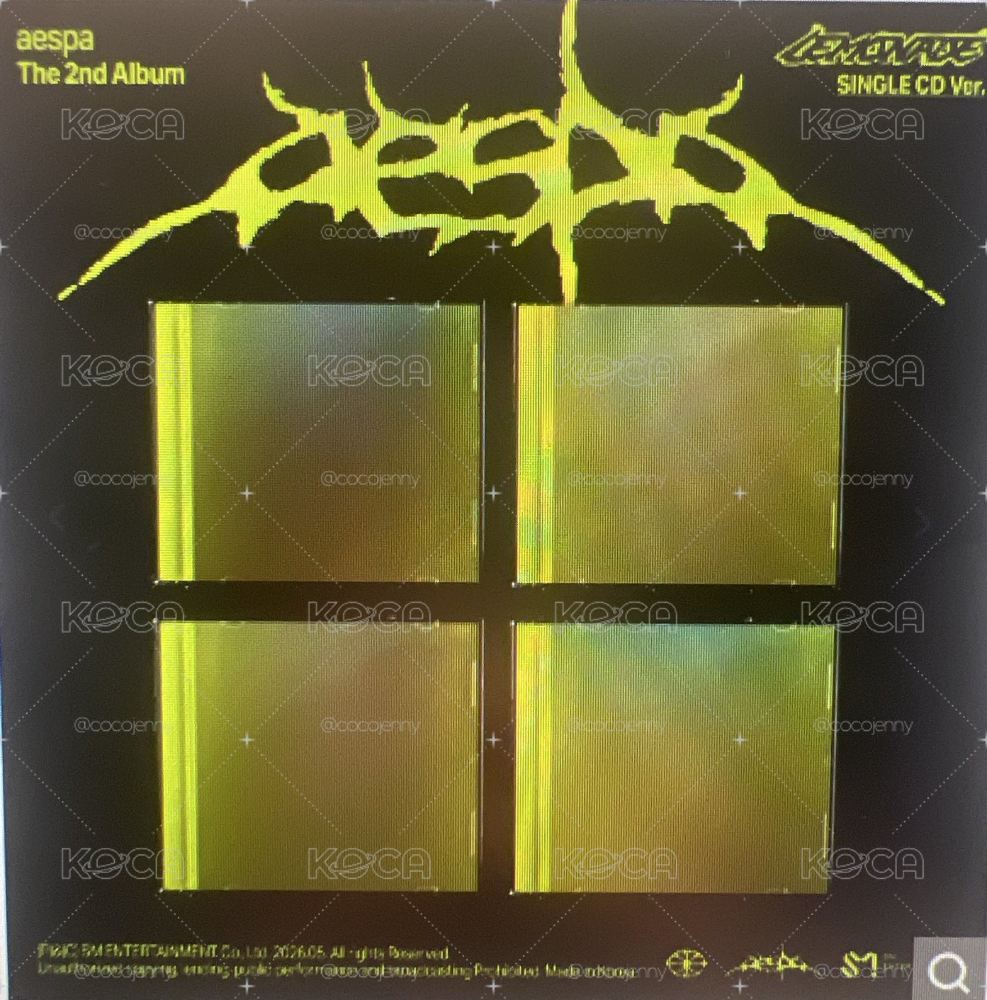 5/20結單（美國官網）aespa正規二（LEMONADE)(單曲CD)