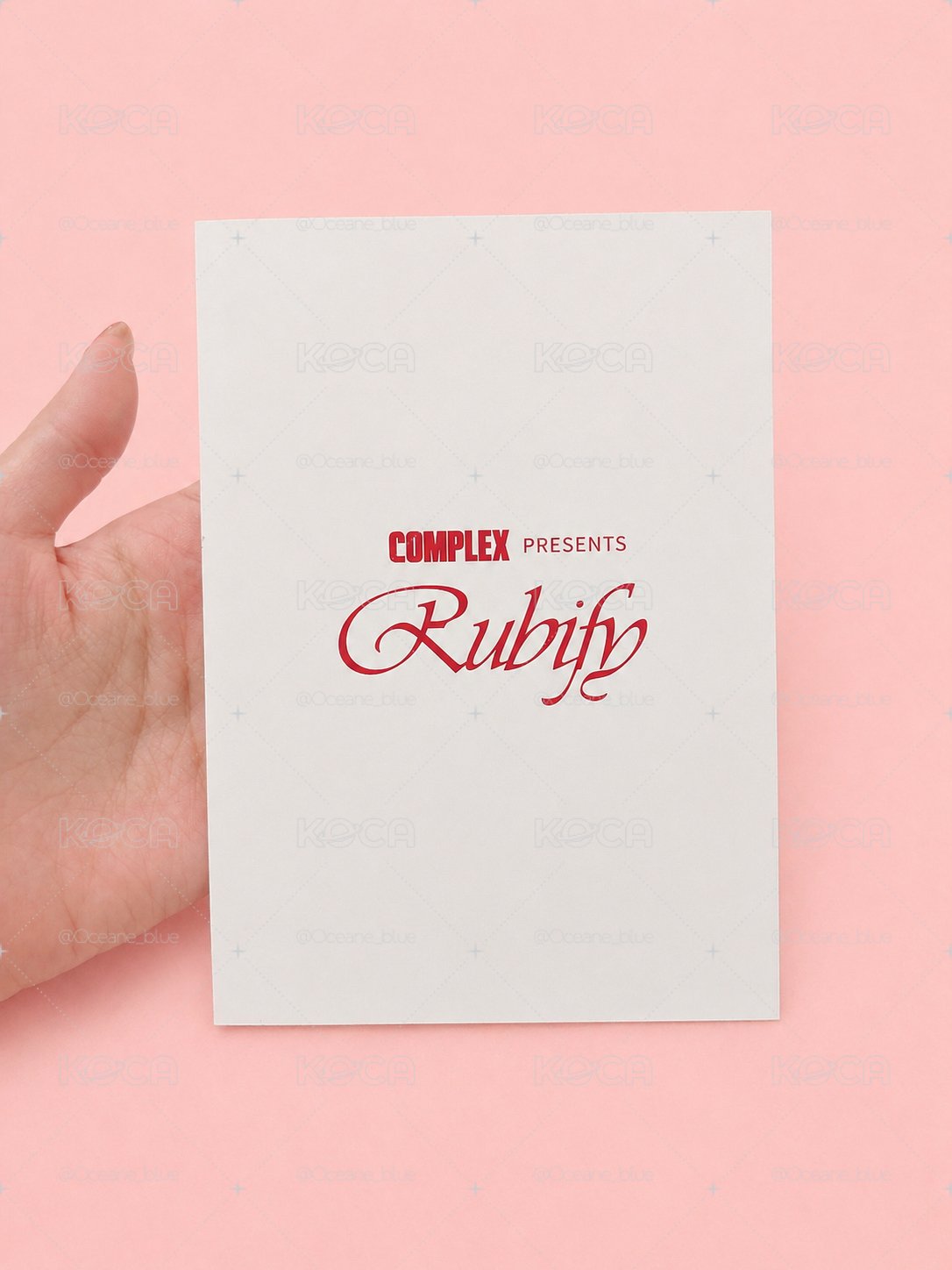 Complex Presents Rubify by JENNIE滿額明信片