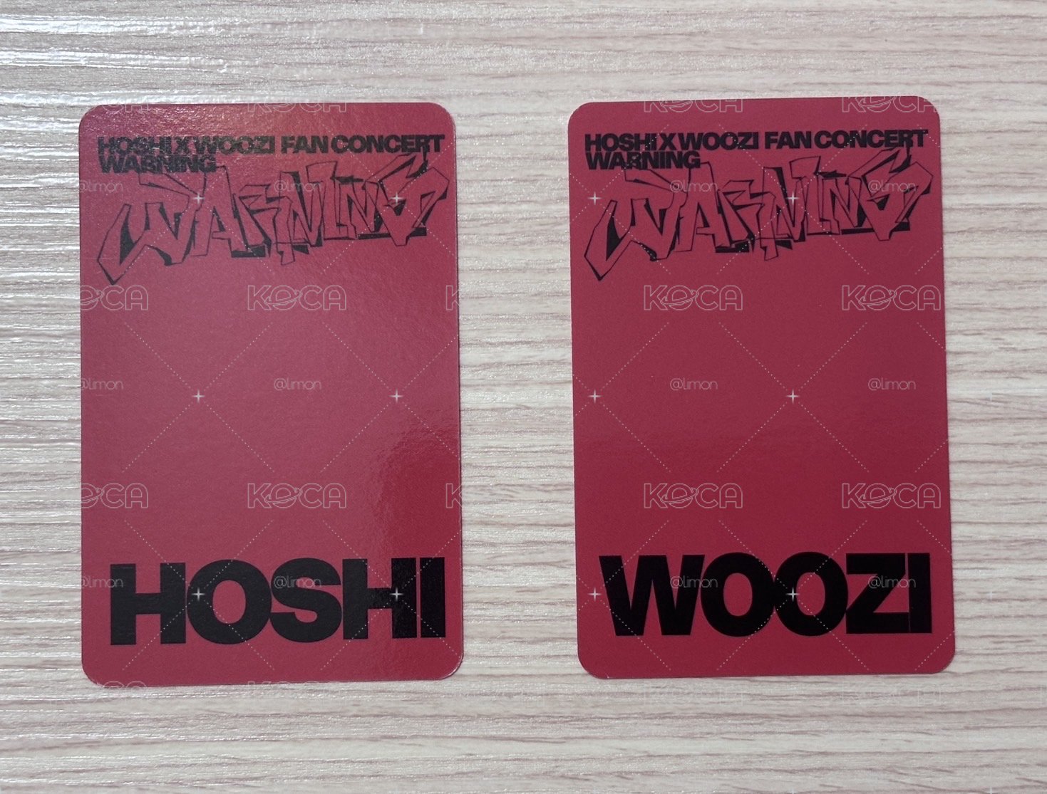 豪雨 入場卡 SEVENTEEN HOSHI WOOZI WARNING