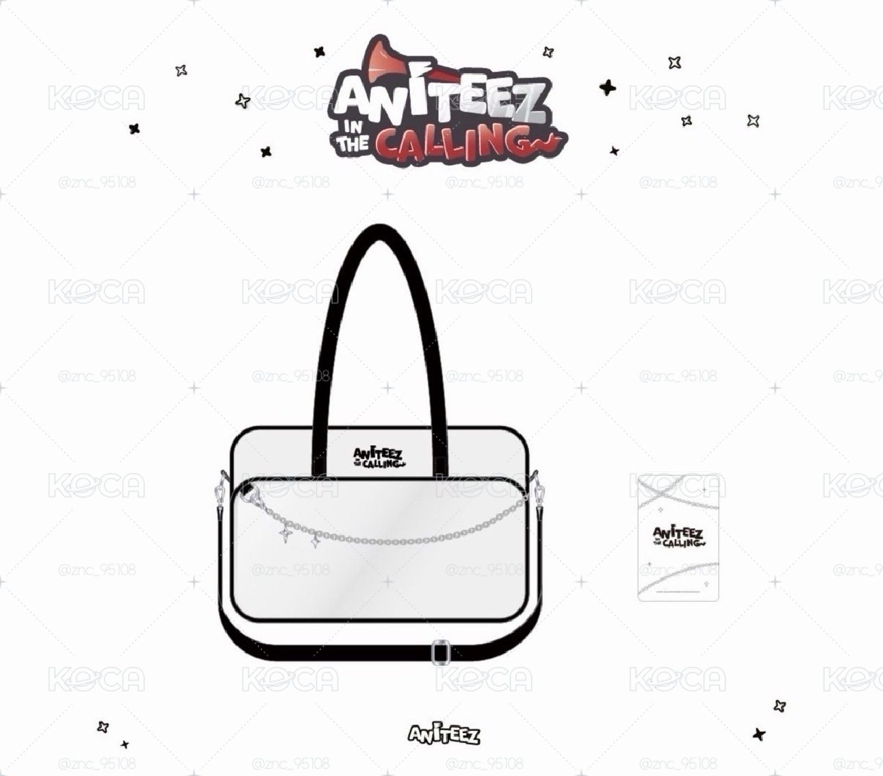 🏴‍☠️ANITEEZ IN THE CALLING 背包袋子 PVC POCKET SHOULDER BAG