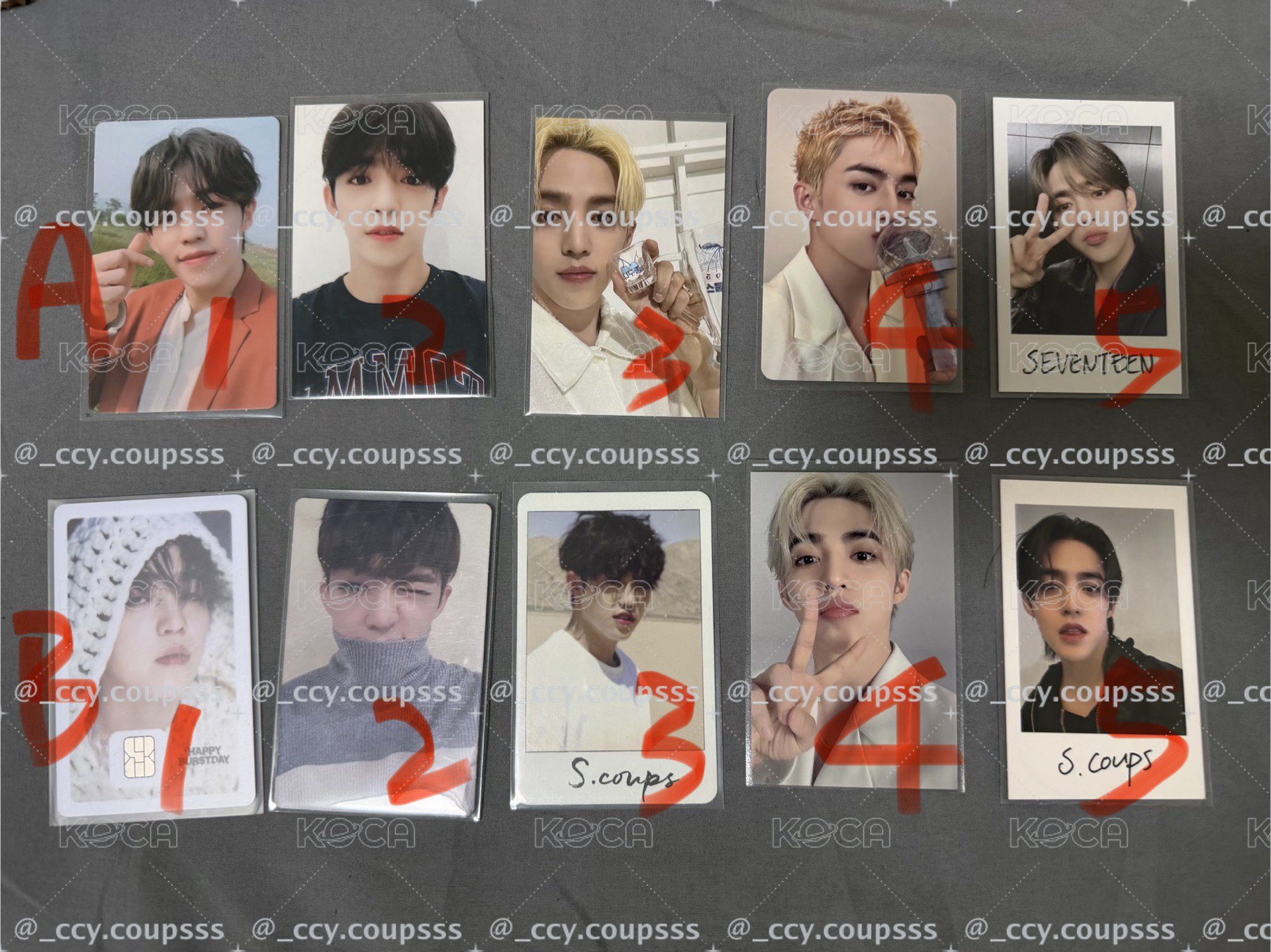 SEVENTEEN S.COUPS 崔勝喆 小卡1️⃣