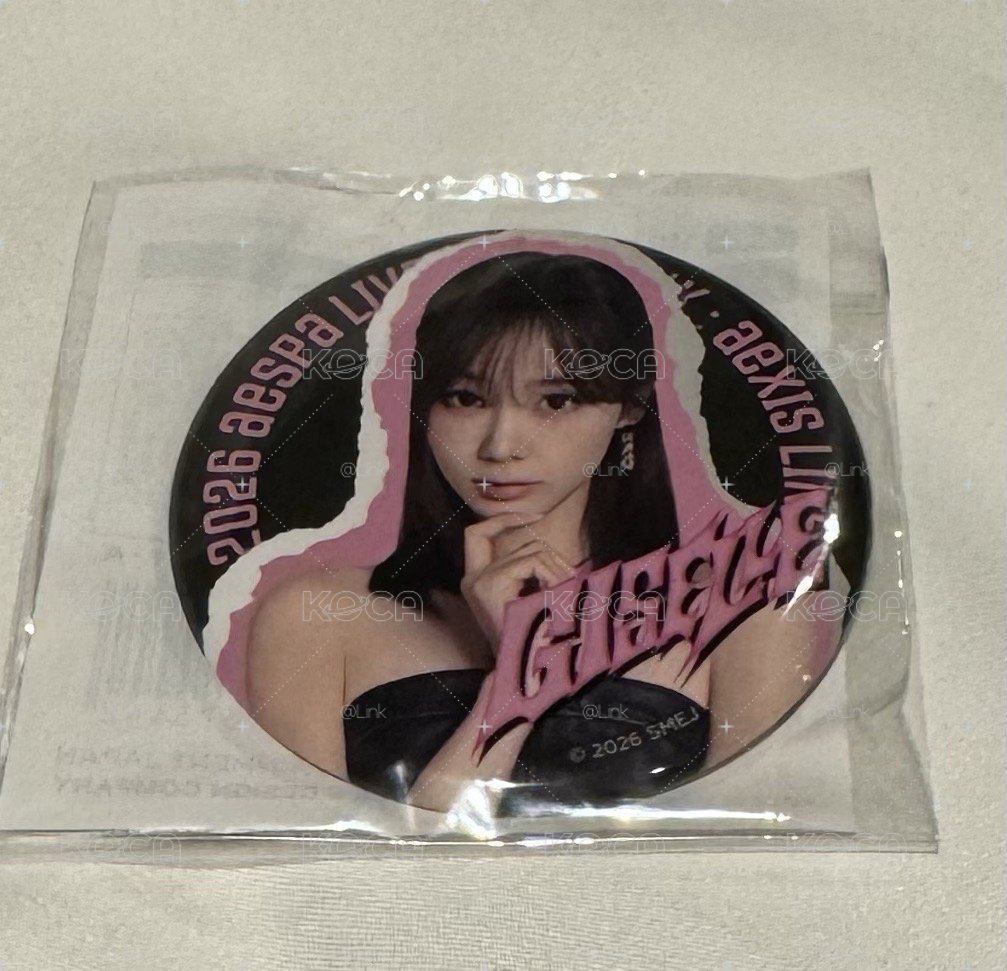aespa 東京巨蛋限定扭蛋 GISELLE 黑色徽章