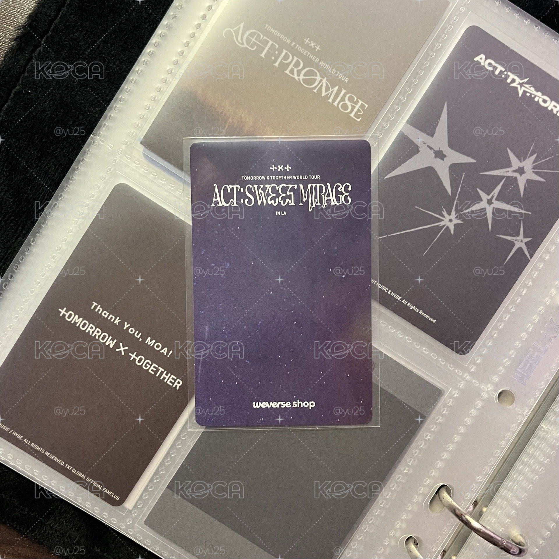 崔杋圭 act: sweet mirage LA 美巡 weverse 特典卡