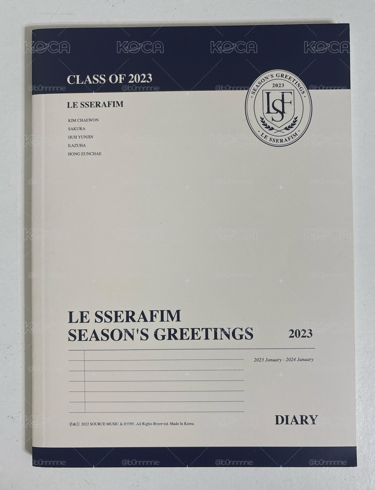 LE SSERAFIM 日記本