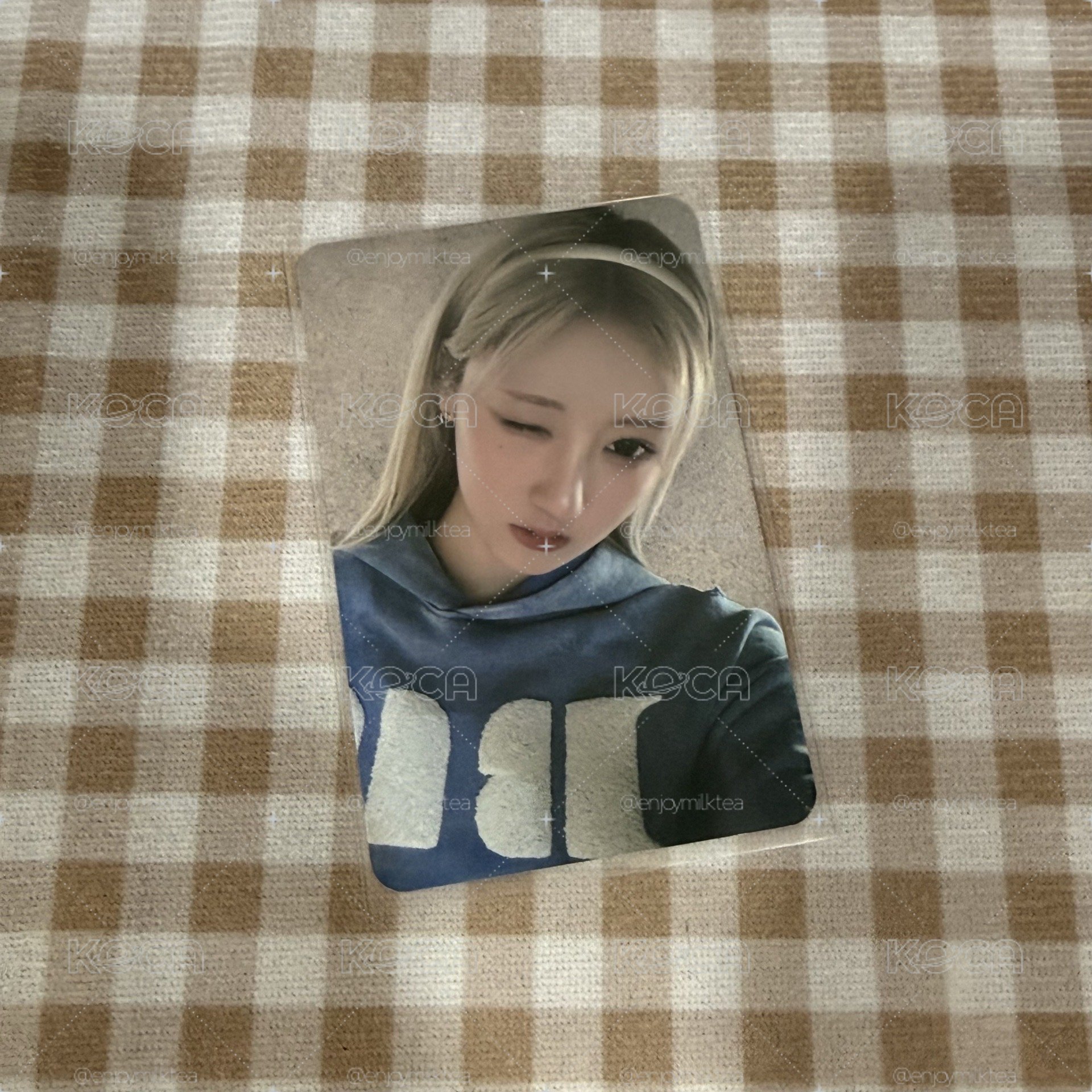 鏡子卡 校服藍