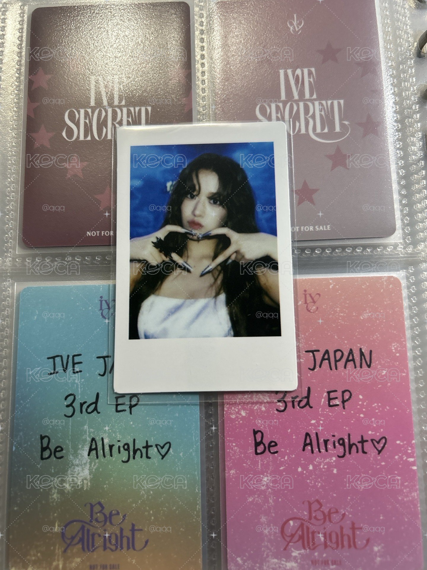 IVE SECRET yeti 幸運卡 拍立得安