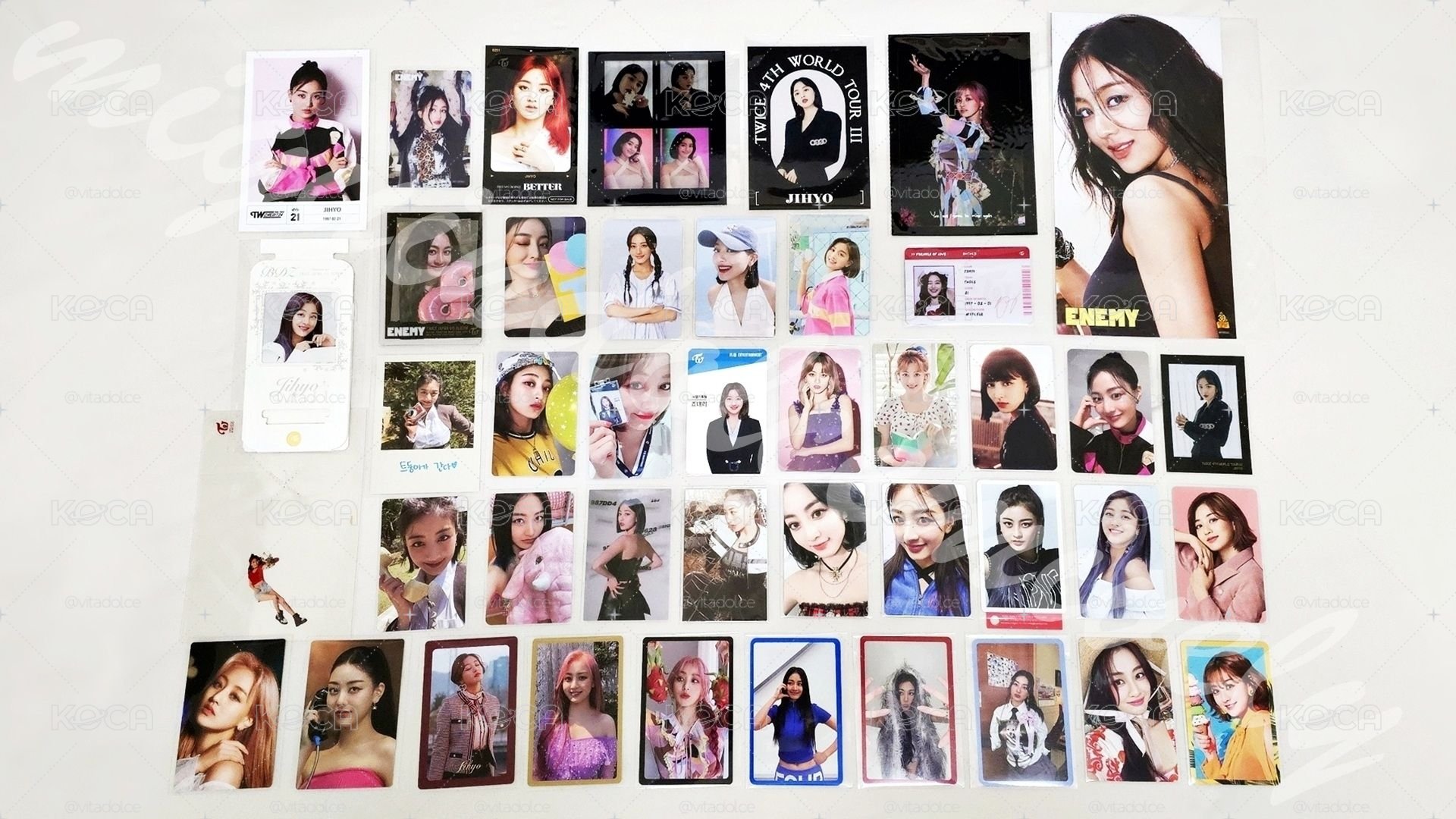 TWICE JIHYO SET 志效小卡周邊區 💛 編號見圖三 💕