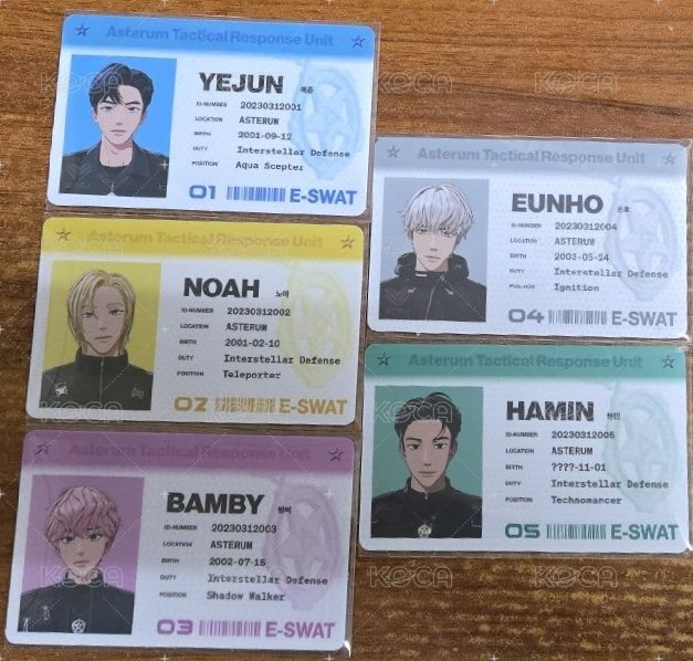 迷四 ID Ver. 💙💜🩷❤️🖤身份卡一套