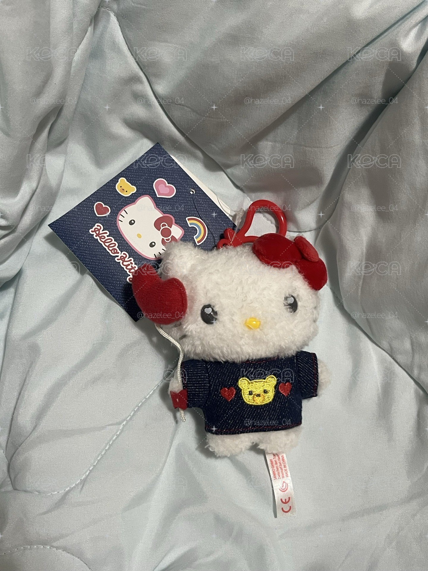 牛仔丹寧吊娃hello kitty