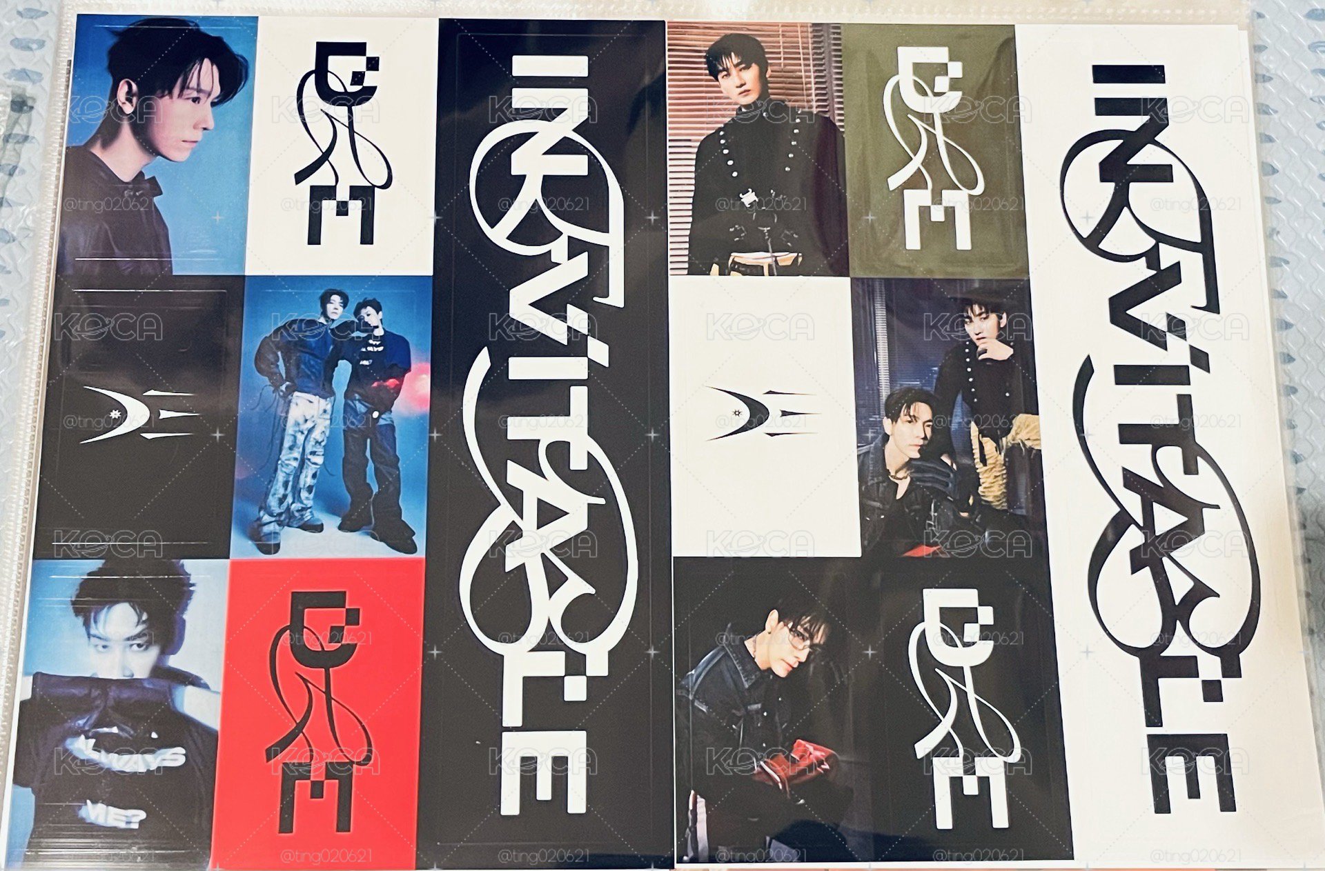 SUPER JUNIOR D&E 第6張 迷你專輯 INEVITABLE 東海 銀赫 貼紙