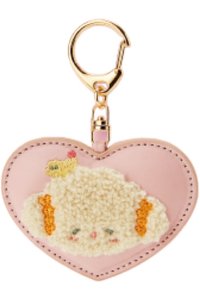 三麗鷗系列抽賞（當たりくじ） 吊飾 ⑤刺繡鑰匙圈 愛心形
