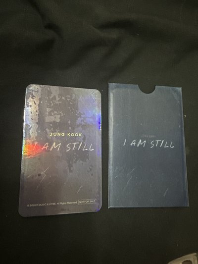 田柾國I AM STILL電影入場小卡
