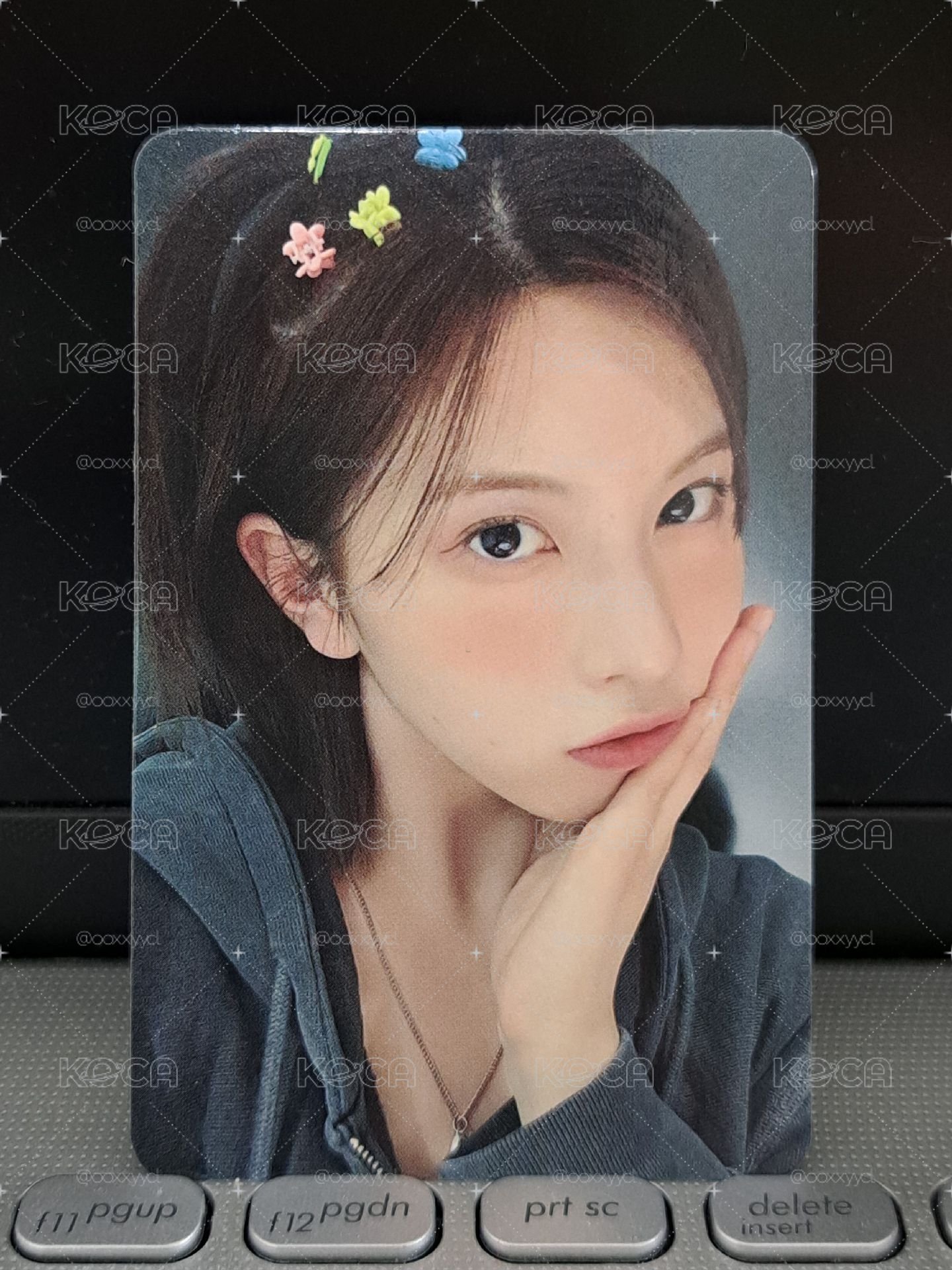 ms 幸運卡 髮夾裴