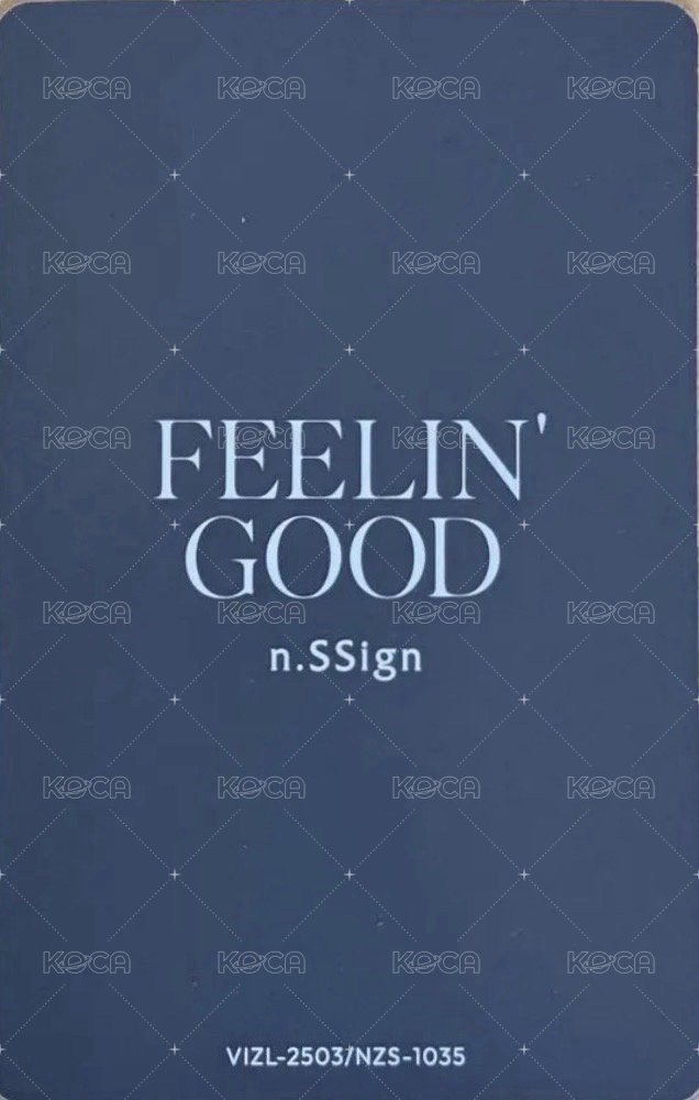 FEELIN’ GOOD 專輯卡 初回限定A 背面