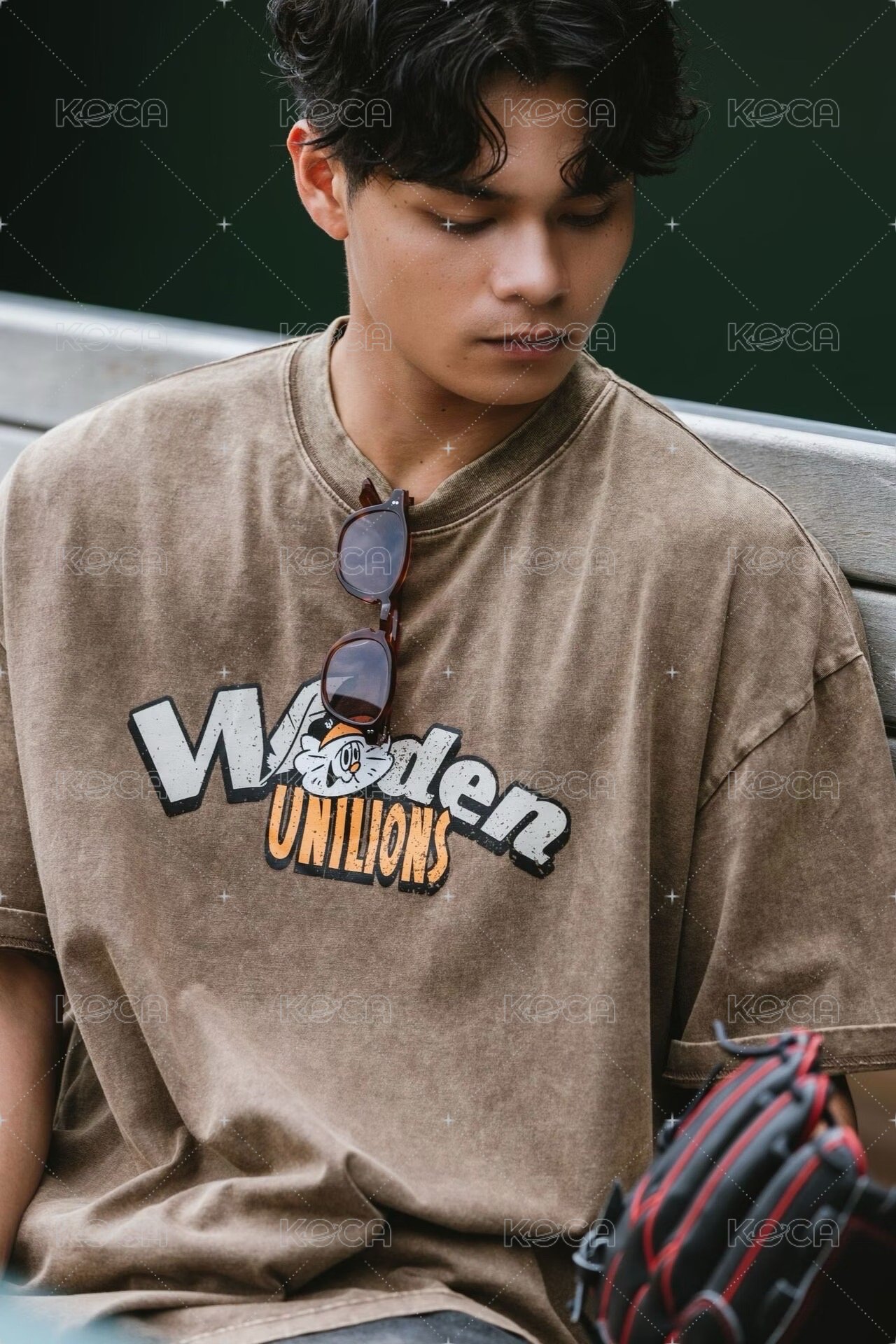 【Woden x Unilions x Yamama】水洗 LOGO Tee 棕