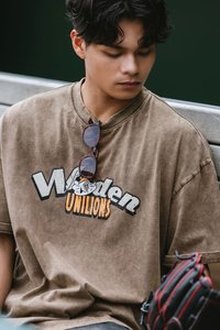 【Woden x Unilions x Yamama】水洗 LOGO Tee 棕
