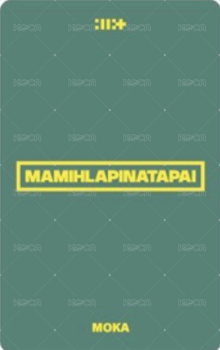MAMIHLAPINATAPAI 日咖 預售 特典卡 PAW PAW ver. 背面