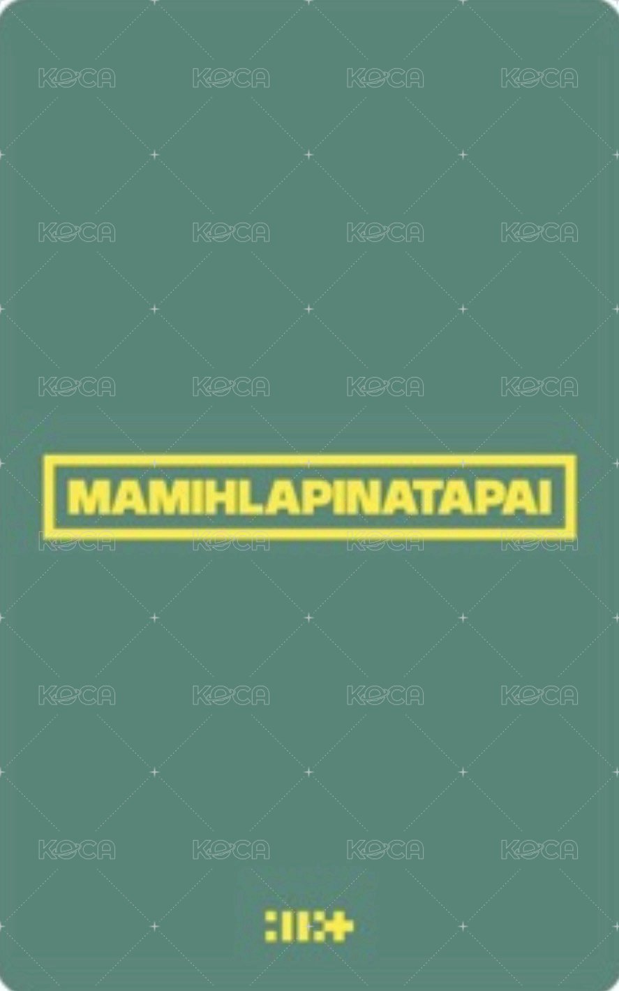 MAMIHLAPINATAPAI 日咖 預售 特典卡 PAW PAW ver. 背面