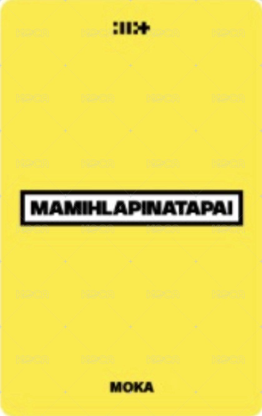 MAMIHLAPINATAPAI 日咖 預售 特典卡 PB ver. 背面