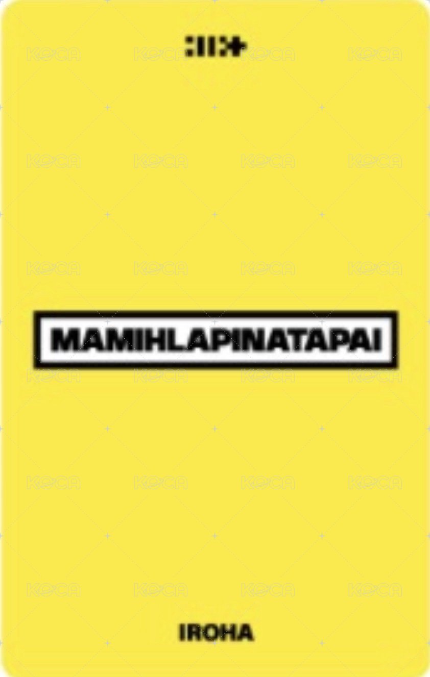 MAMIHLAPINATAPAI 日咖 預售 特典卡 PB ver. 背面