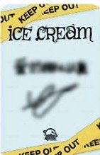 Ice Cream sr 3.0 線上 簽售卡 小兔子茱蒂 背面