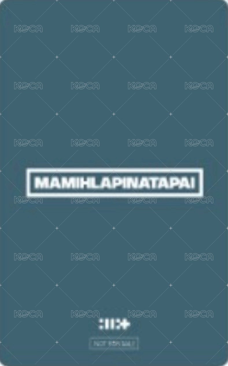 MAMIHLAPINATAPAI 環球 預售 特典卡 PB ver. 背面