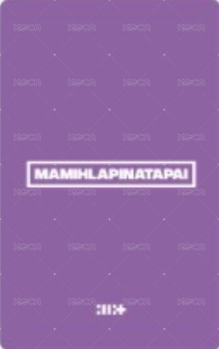 MAMIHLAPINATAPAI 塔店 預售 特典卡  背面