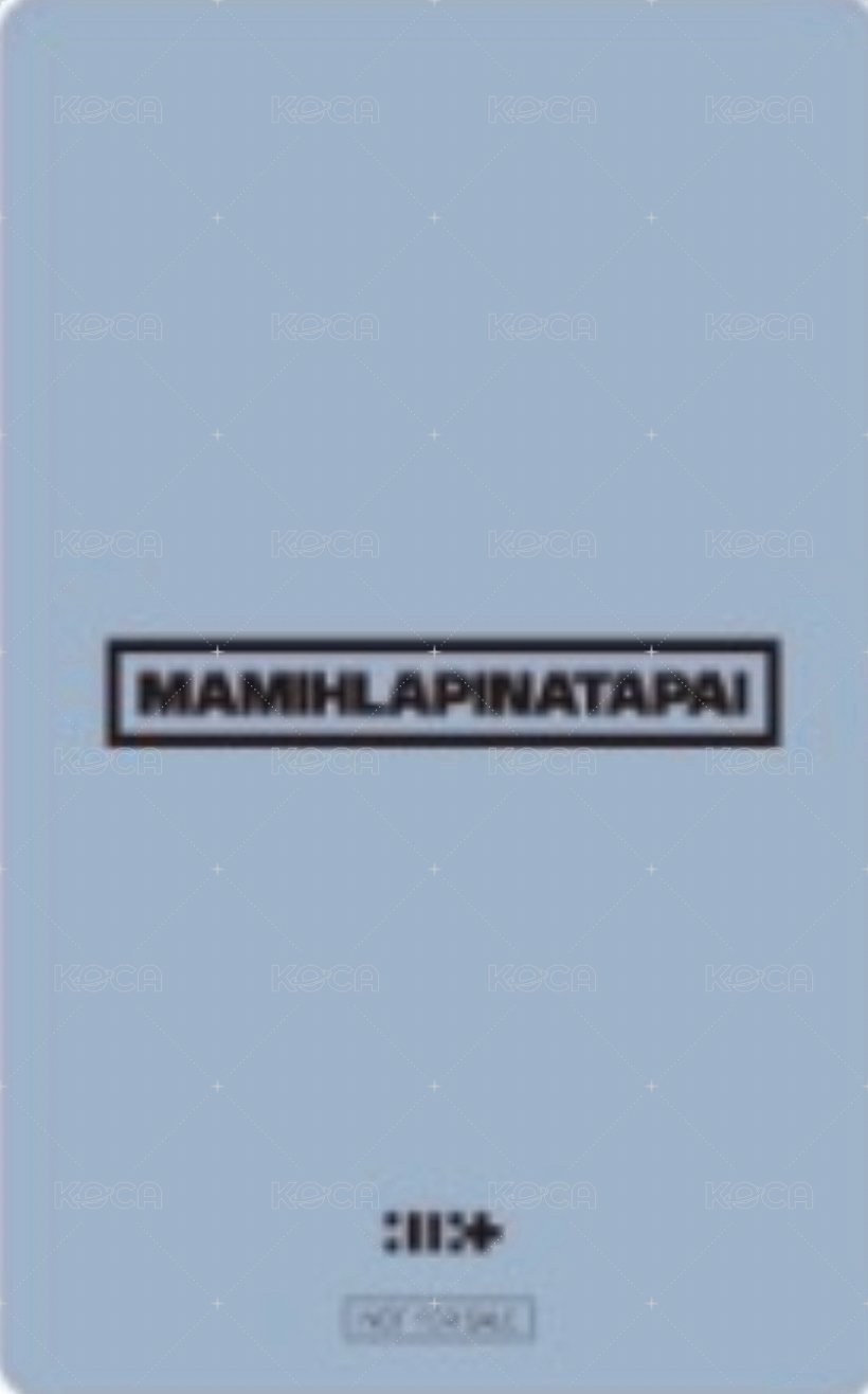 MAMIHLAPINATAPAI 蔦屋書店 預售 特典卡  背面