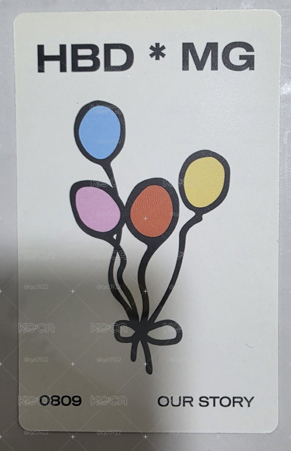 22年 旼琦 生日MD卡