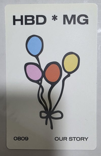 22年 旼琦 生日MD卡