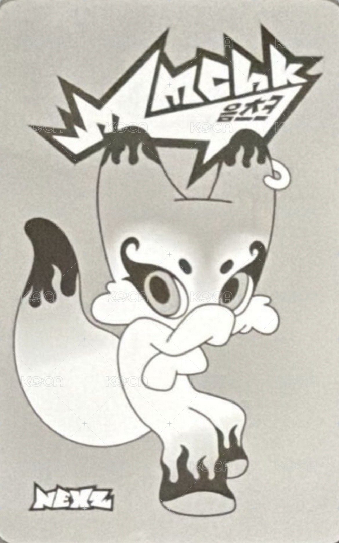 Mmchk 快閃 T恤 周邊卡  背面