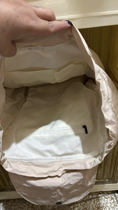 鼠兔米白後背包
