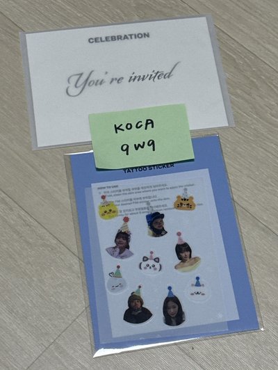 LE SSERAFIM-Celebration 打歌卡