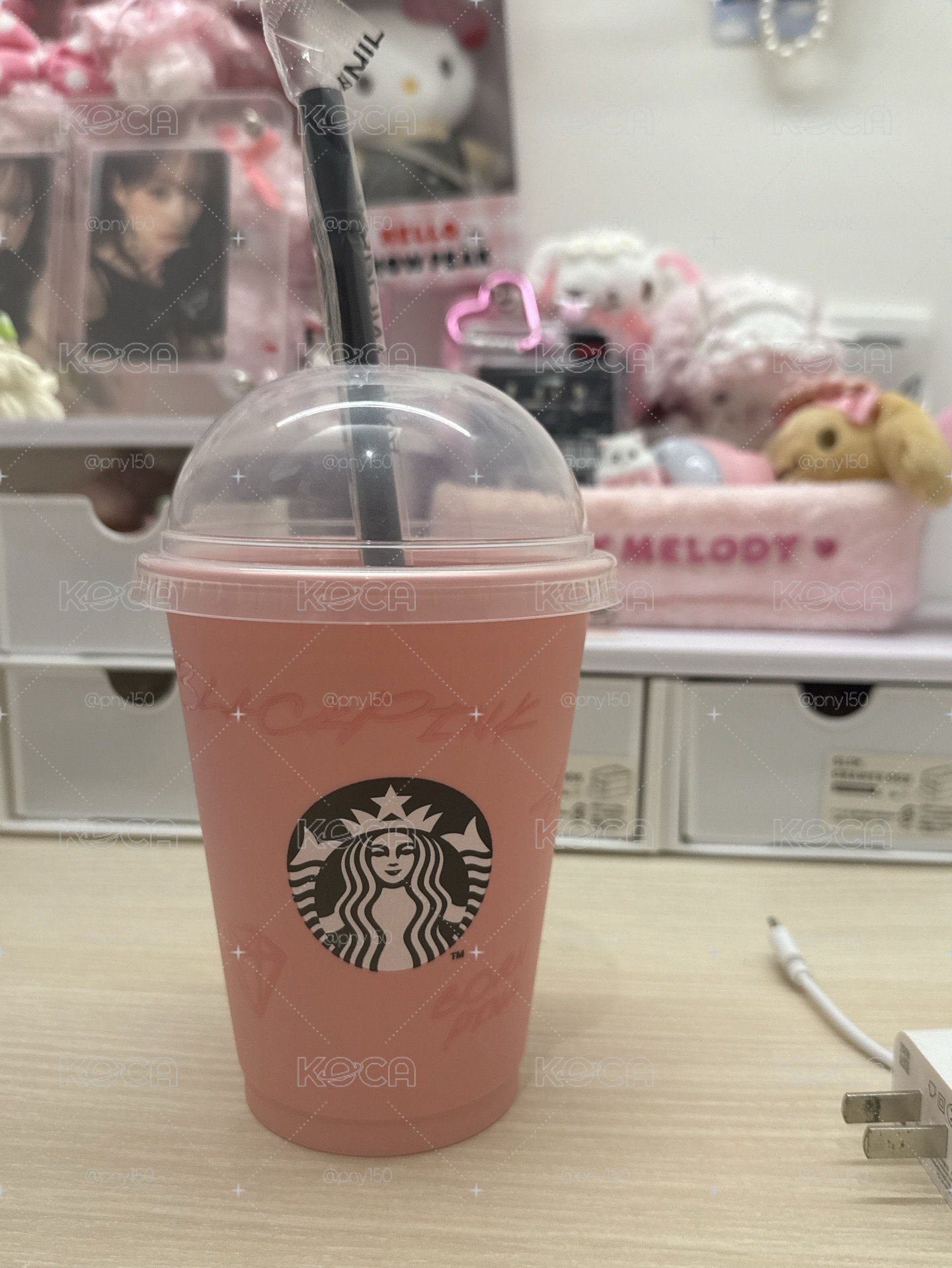 全新Blackpink 星巴克聯名杯子 含貼紙