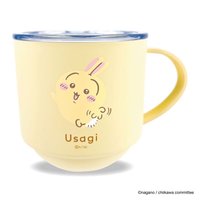 可堆疊帶蓋不鏽鋼馬克杯 兔兔