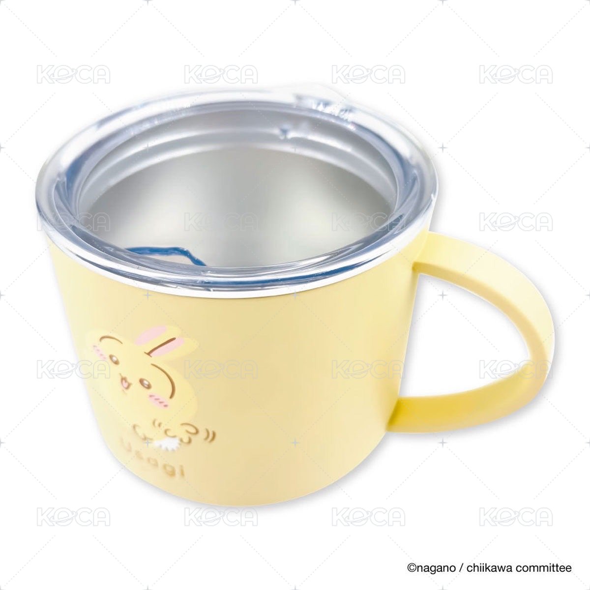 可堆疊帶蓋不鏽鋼馬克杯 兔兔