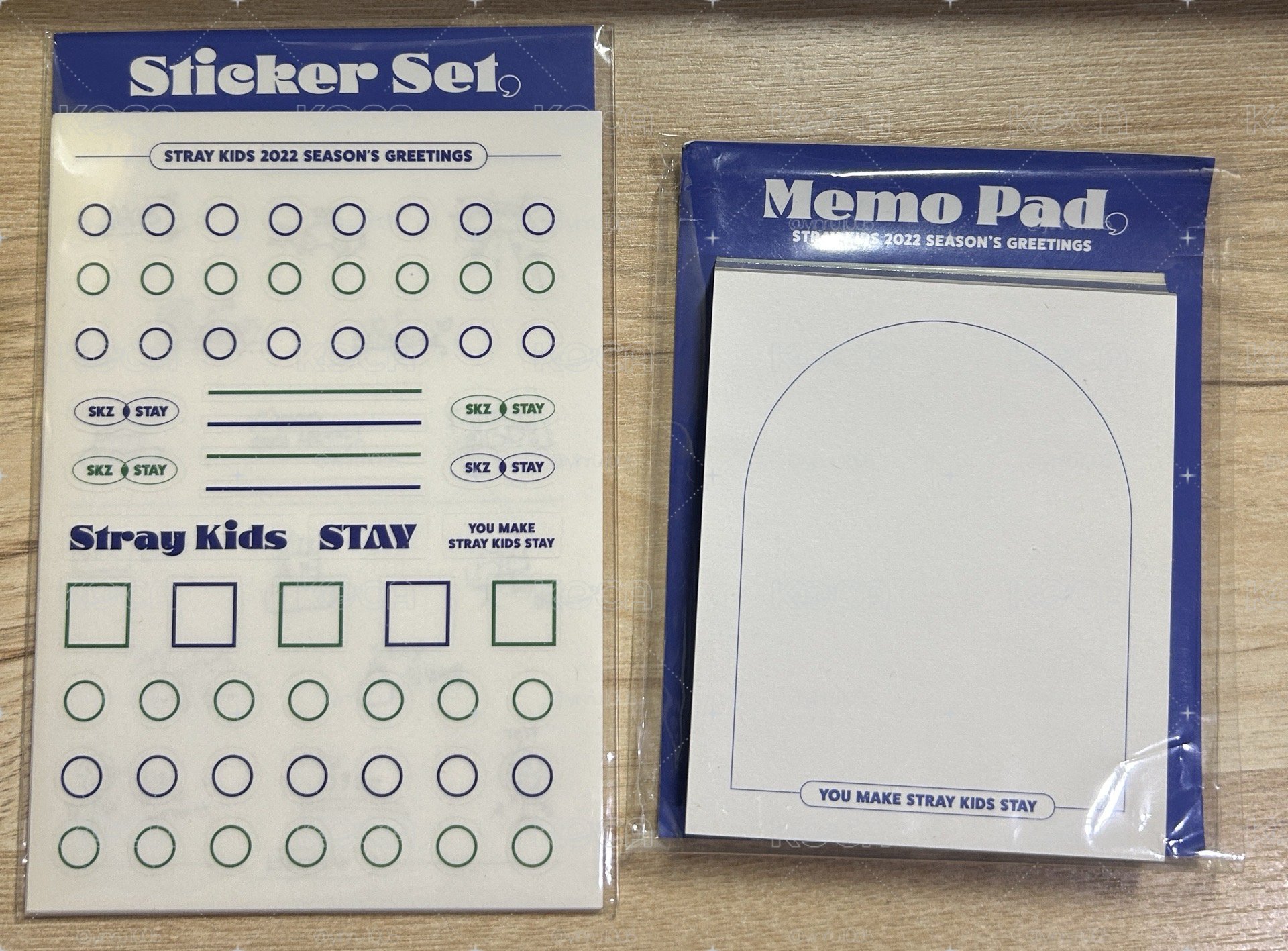 SKZ 2022 年曆 便條紙+貼紙
